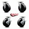 Service Caster 5 Inch Glass Filled Nylon Swivel Caster Set with Roller Bearings 2 Brakes SCC SCC-20S520-GFNR-2-TLB-2 - alternate 3